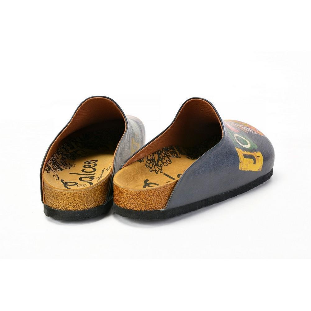 Navy & Yellow Journey Bus Mule CAL1403