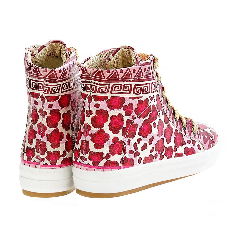 Pink Leopard Sneaker Boots WCV2028
