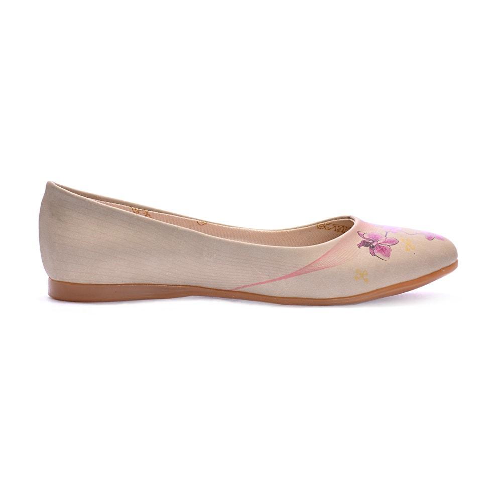 Purple Flower Ballerinas Shoes 1021