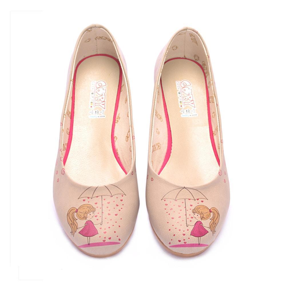 Heart Raining Ballerinas Shoes 1023