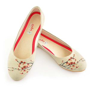 Cherry Blossom Ballerinas Shoes 1031, Goby, GOBY Ballerinas Shoes 