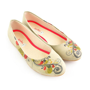 Spiral Flower Ballerinas Shoes 1056