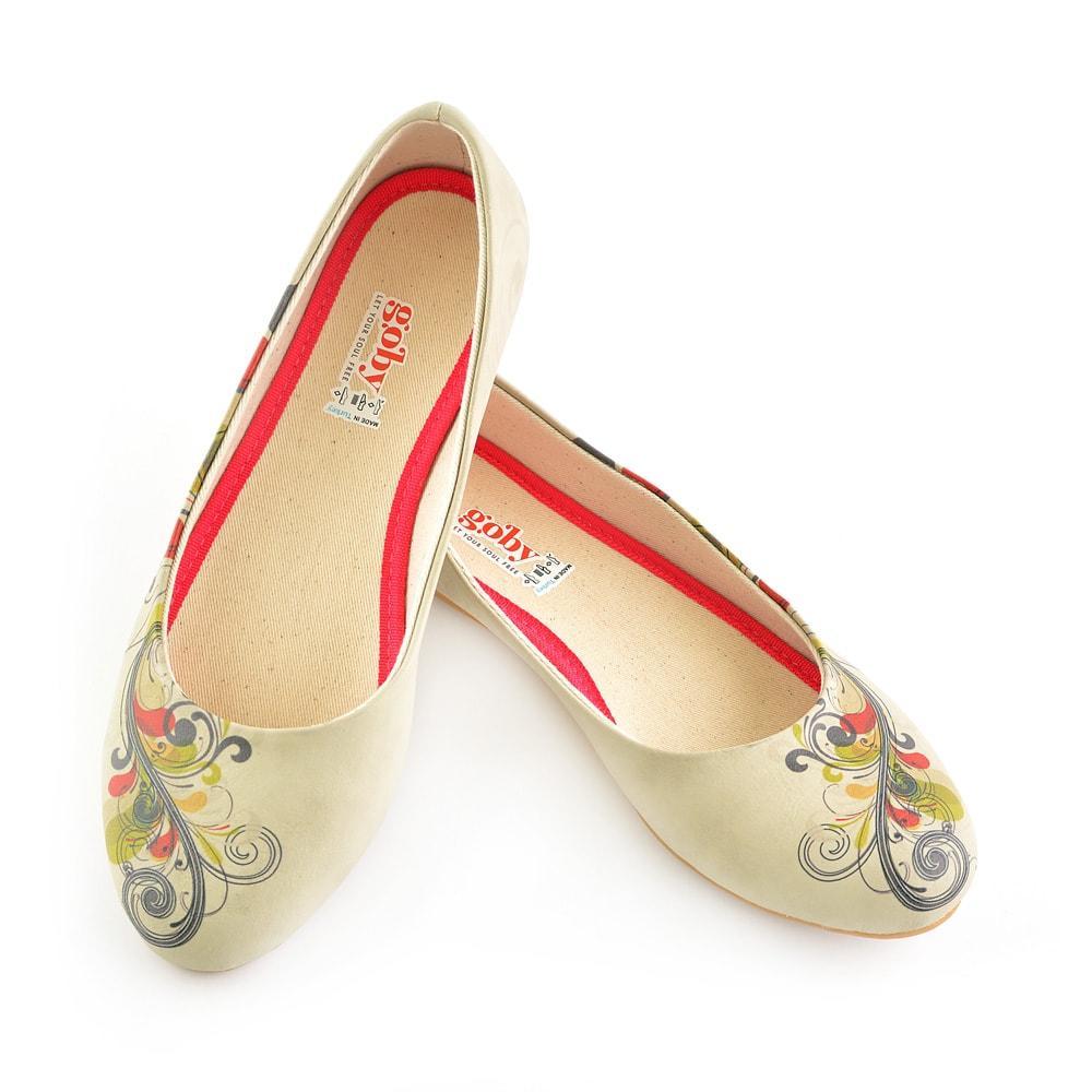 Spiral Flower Ballerinas Shoes 1056