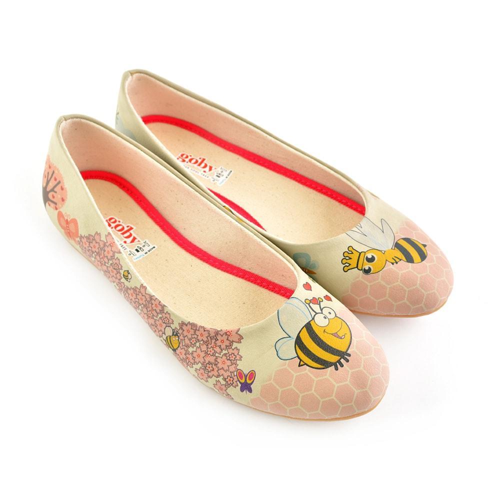 Bee Ballerinas Shoes 1077, Goby, GOBY Ballerinas Shoes 