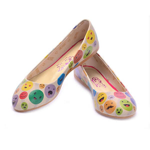Emoji Ballerinas Shoes 1084 - Goby GOBY Ballerinas Shoes 