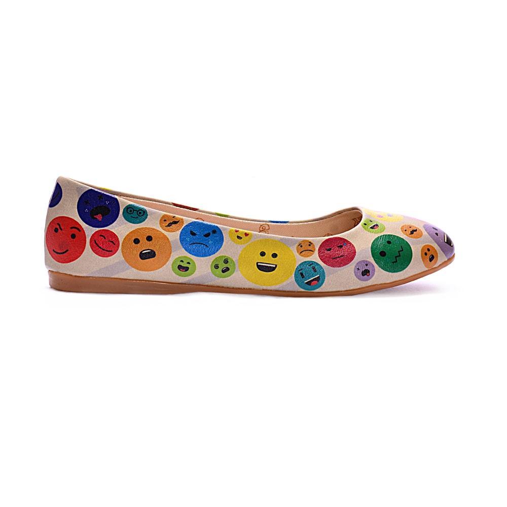 Emoji Ballerinas Shoes 1084 - Goby GOBY Ballerinas Shoes 