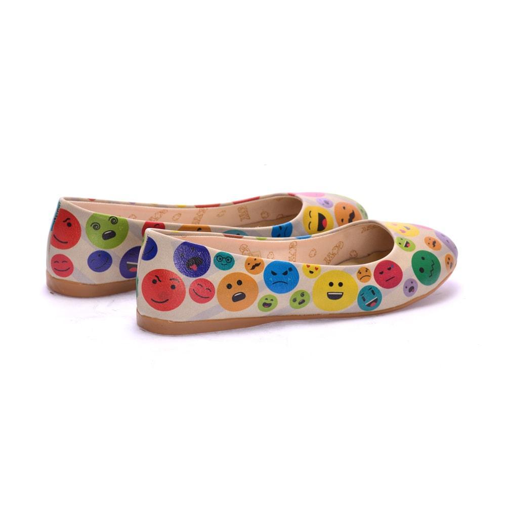 Emoji Ballerinas Shoes 1084 - Goby GOBY Ballerinas Shoes 