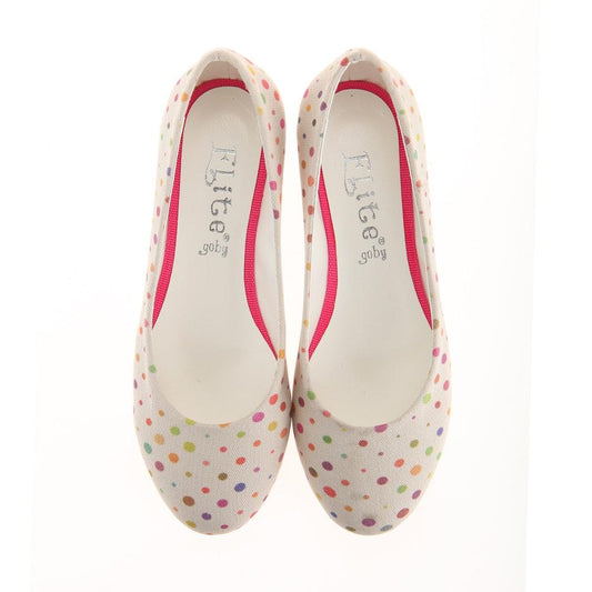 Spotted Ballerinas Shoes 1138 (1405794615392)