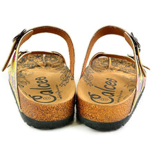 Yellow & Blue Floral Strappy Sandal CAL1002