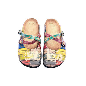 Yellow Suitcase Summer Clogs CAL106