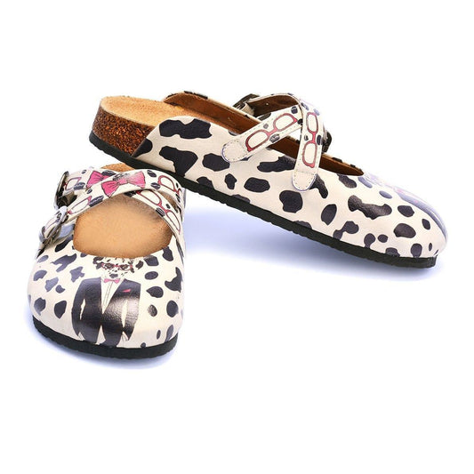 Dalmatian Dog Clogs CAL110 - Goby CALCEO Clogs 