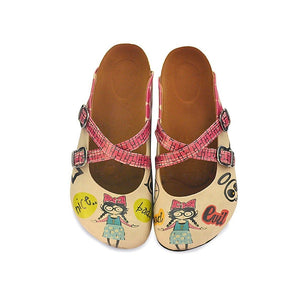 Tan Double-Sided Clogs CAL117