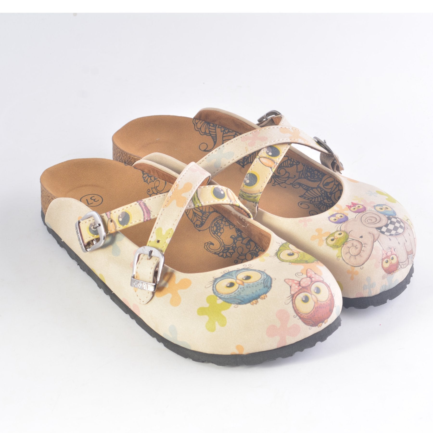 Elephant and Owl Clogs CAL164 - Goby CALCEO Clogs 