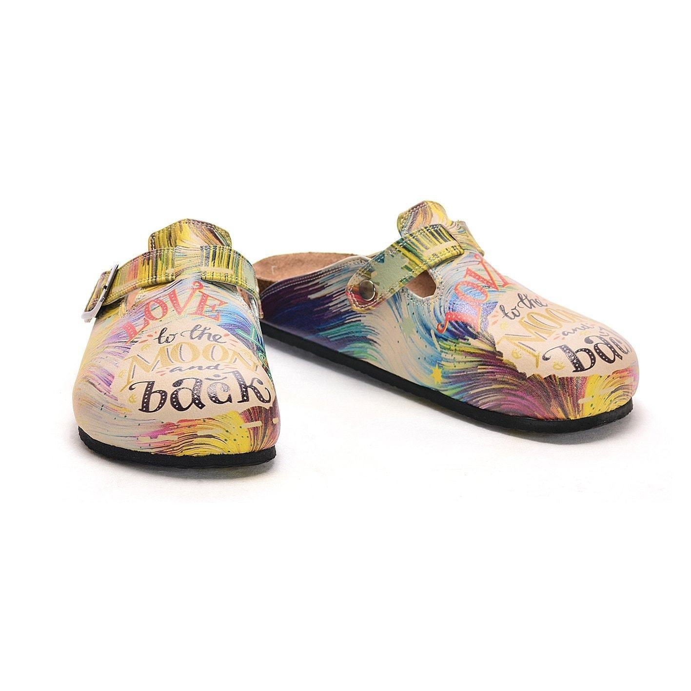 Peach Love You To The Moon & Back Clogs CAL309