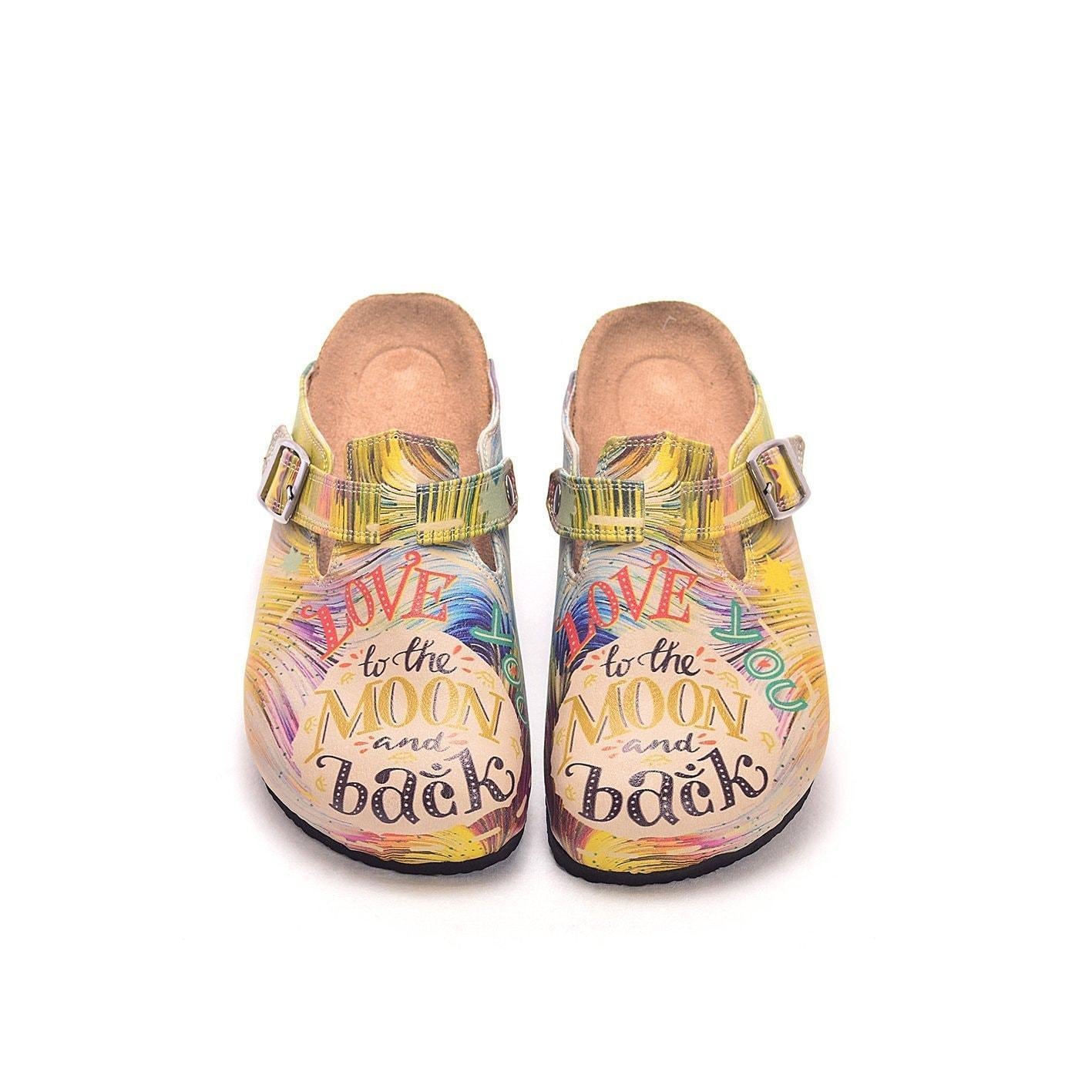 Peach Love You To The Moon & Back Clogs CAL309