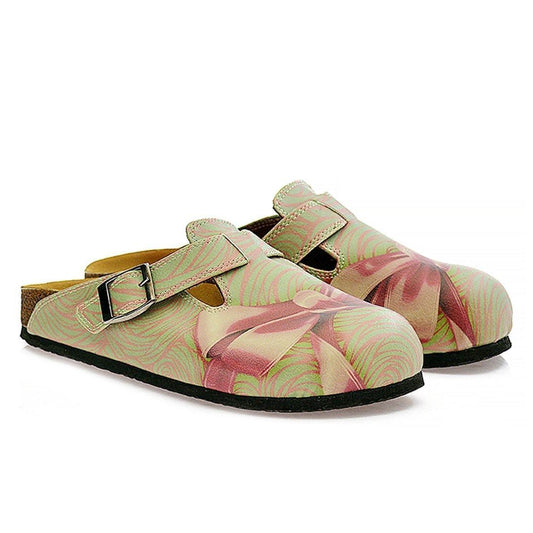 Mint & Pink Bow Clogs CAL321