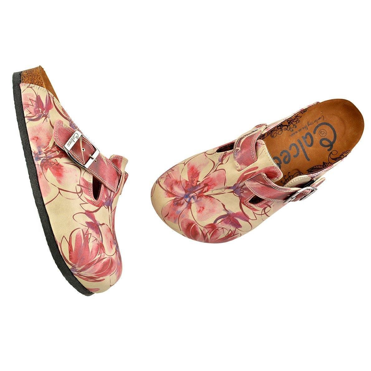 Dusty Rose Clogs CAL348 - Goby CALCEO Clogs 