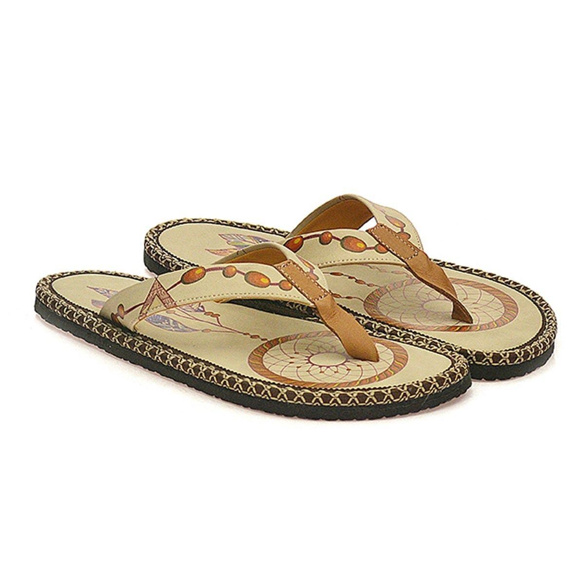 Cream Dream Catcher Flip-Flop CAL401 (737681637472)