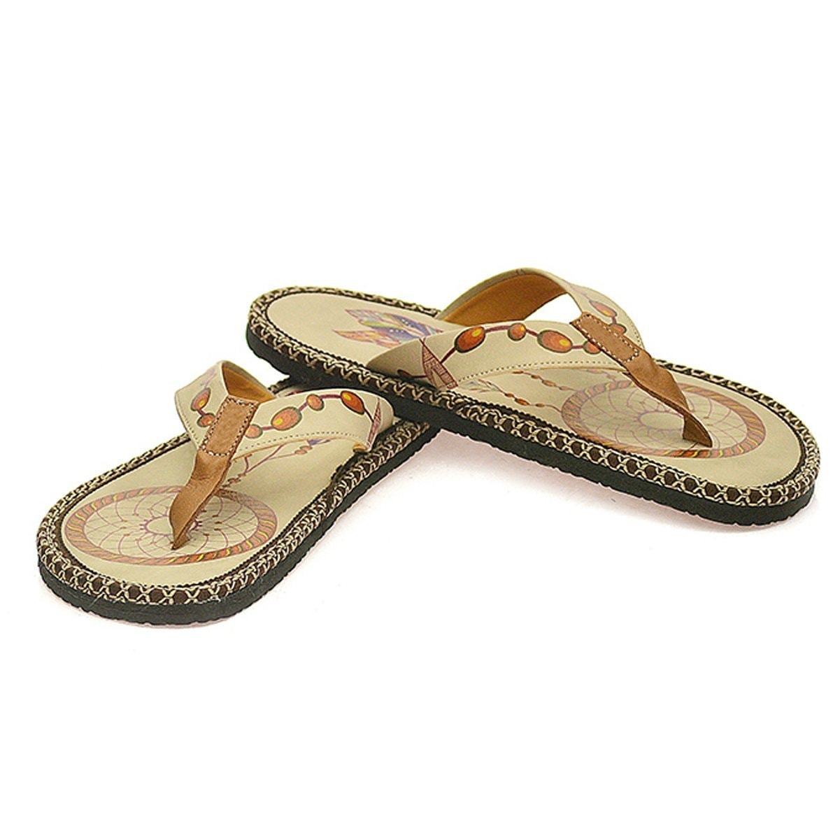 Cream Dream Catcher Flip-Flop CAL401 (737681637472)