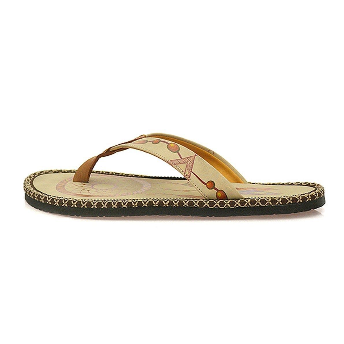 Cream Dream Catcher Flip-Flop CAL401 (737681637472)