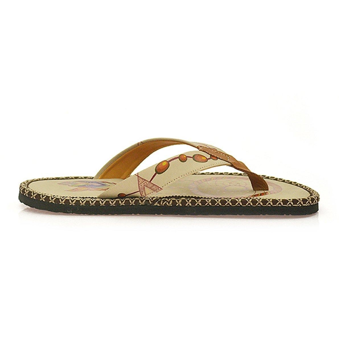 Cream Dream Catcher Flip-Flop CAL401 (737681637472)