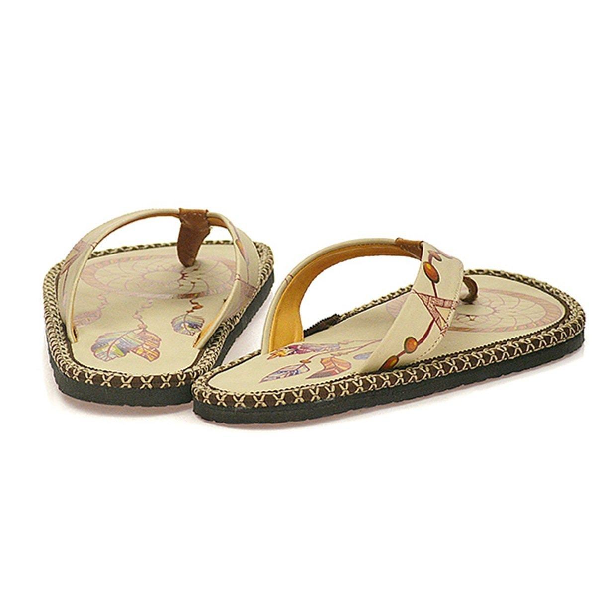 Cream Dream Catcher Flip-Flop CAL401 (737681637472)