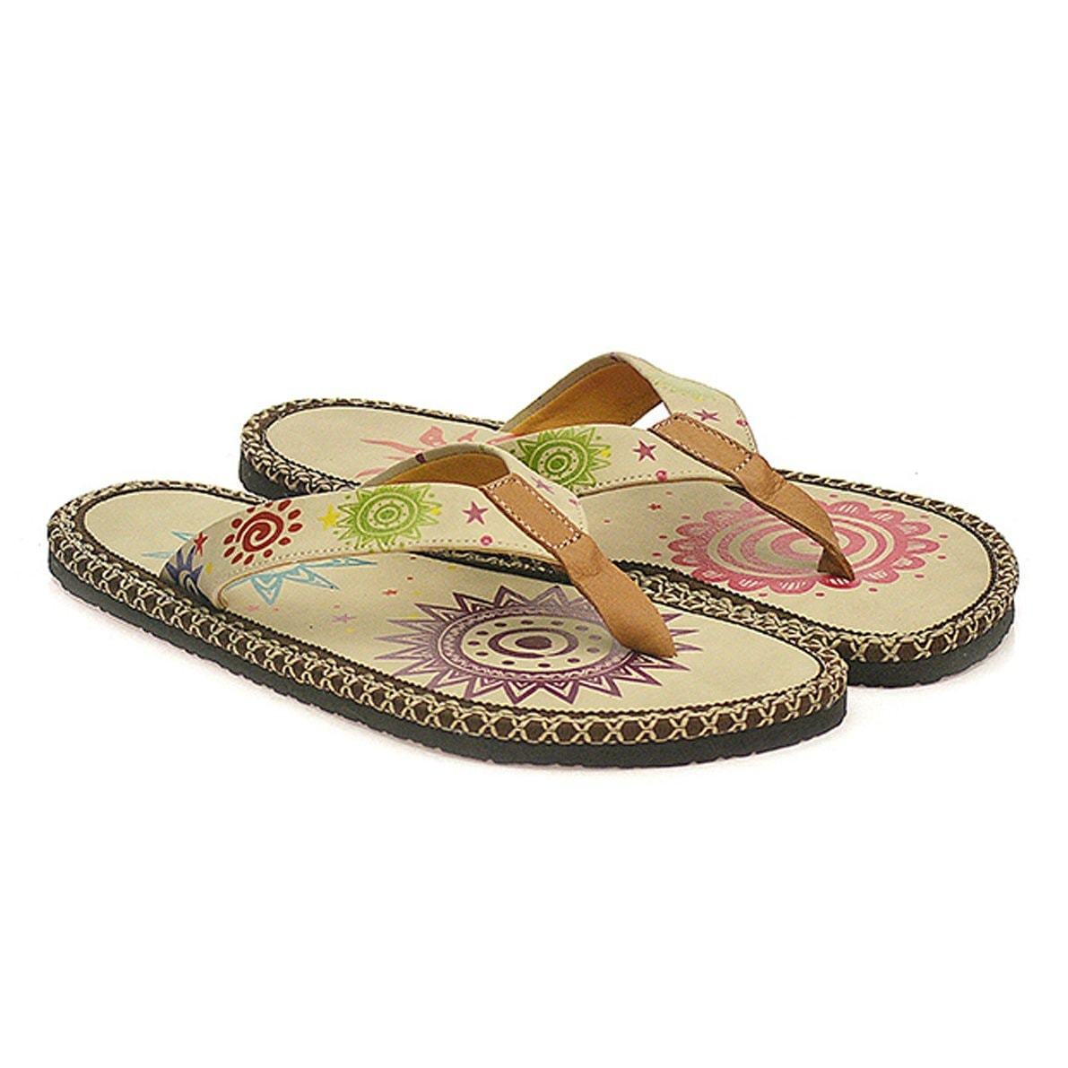 Cream Sun Flip-Flop CAL403 (737681604704)