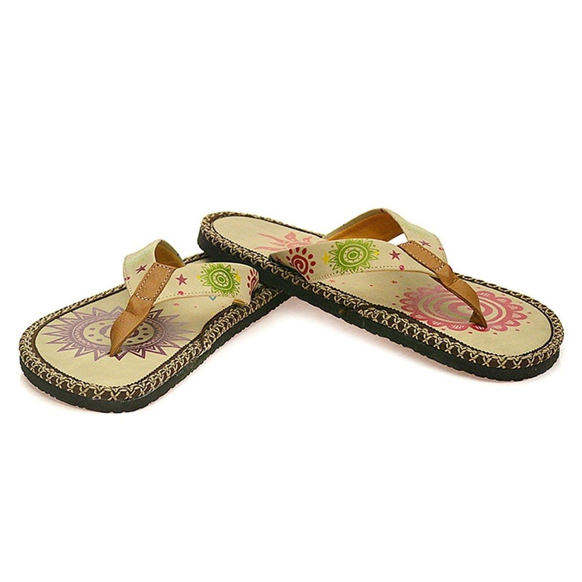 Cream Sun Flip-Flop CAL403 (737681604704)