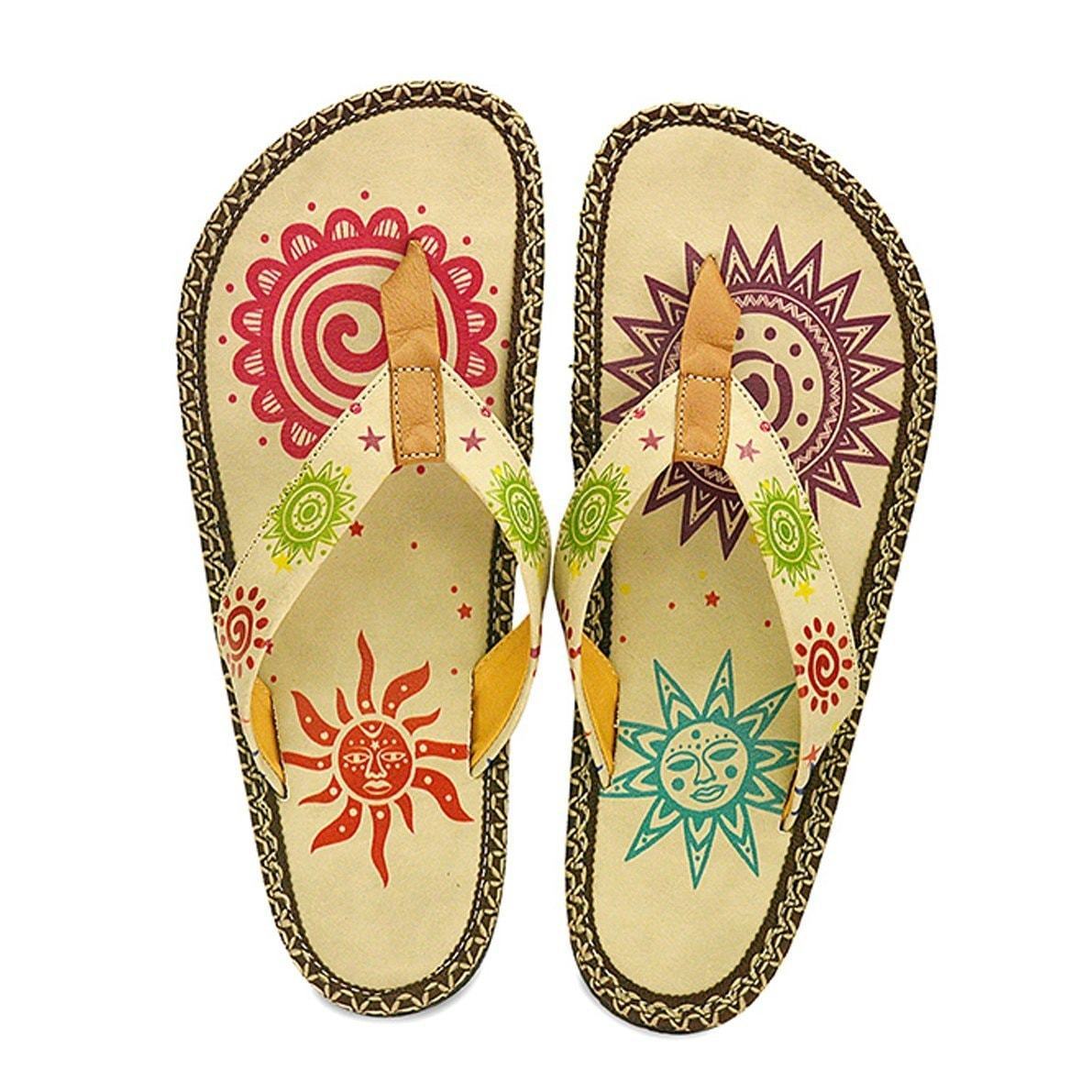 Cream Sun Flip-Flop CAL403 (737681604704)