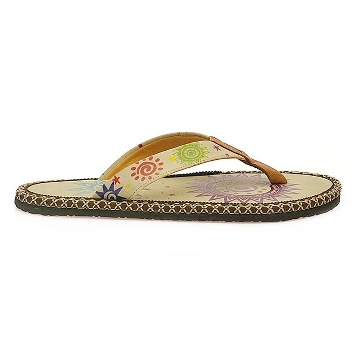 Cream Sun Flip-Flop CAL403 (737681604704)