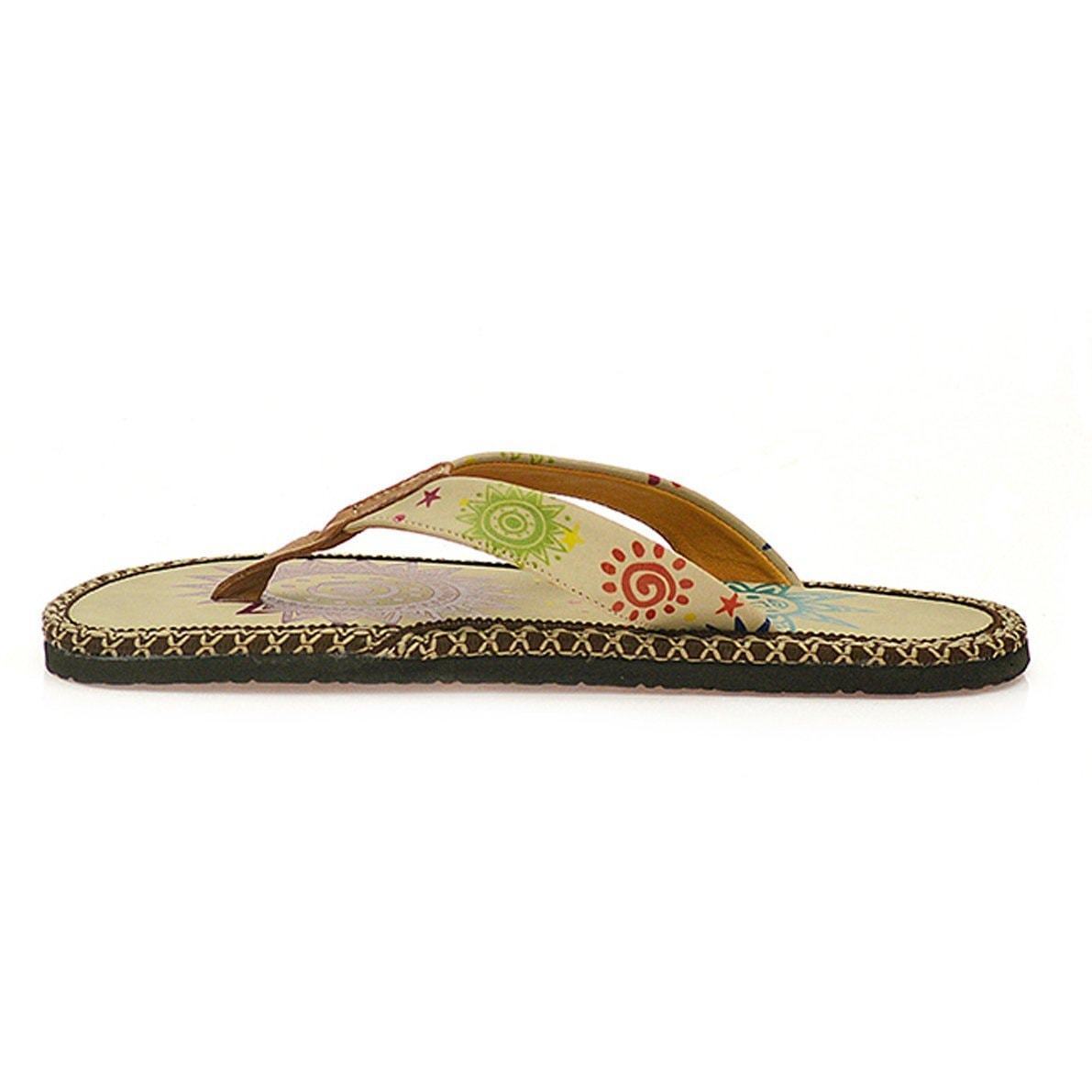 Cream Sun Flip-Flop CAL403 (737681604704)