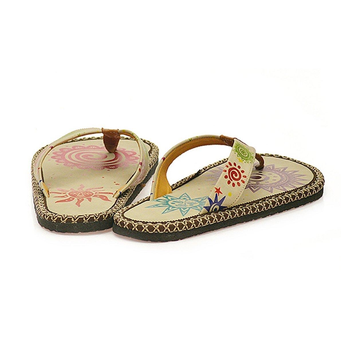 Cream Sun Flip-Flop CAL403 (737681604704)