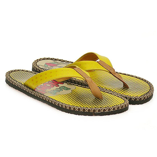 Yellow Cartoon Puppy Flip-Flop CAL404 (737681571936)