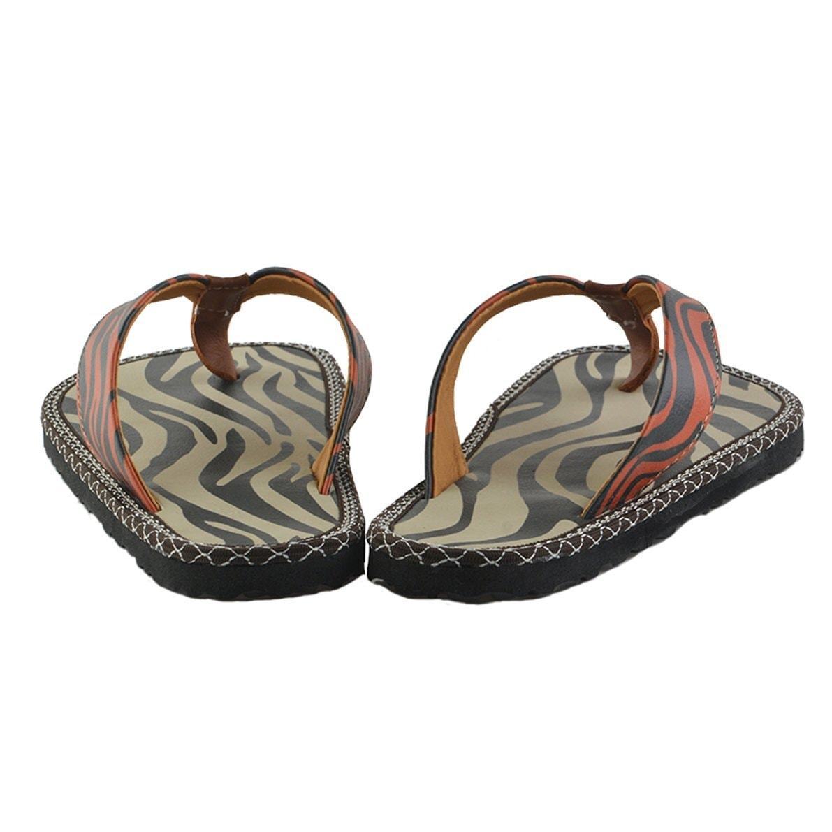 Black & White Zebra Flip-Flop CAL407 (737681375328)