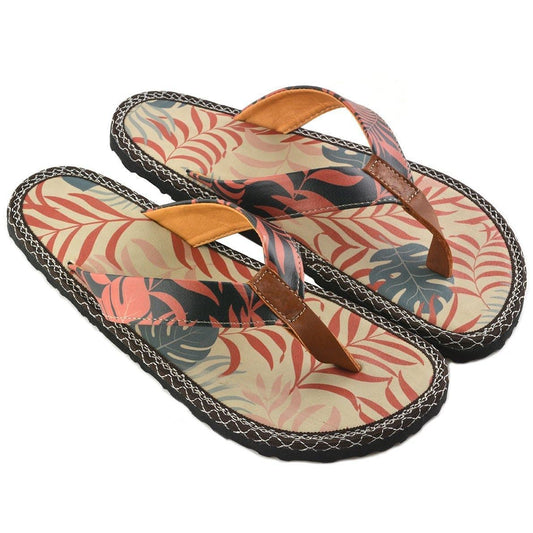 Black & Orange Jungle Flip-Flop CAL411 (737681244256)