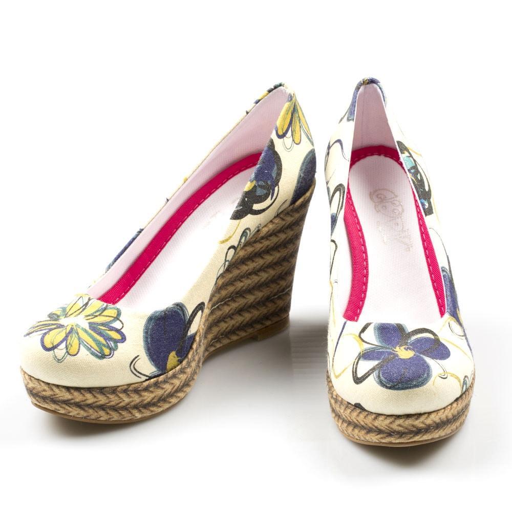 Flowers Heel Shoes DLG4503