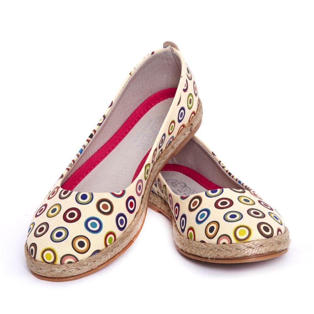 Colored Dots Ballerinas Shoes FBR1179