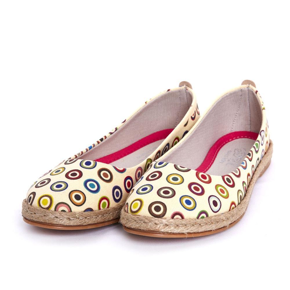 Colored Dots Ballerinas Shoes FBR1179