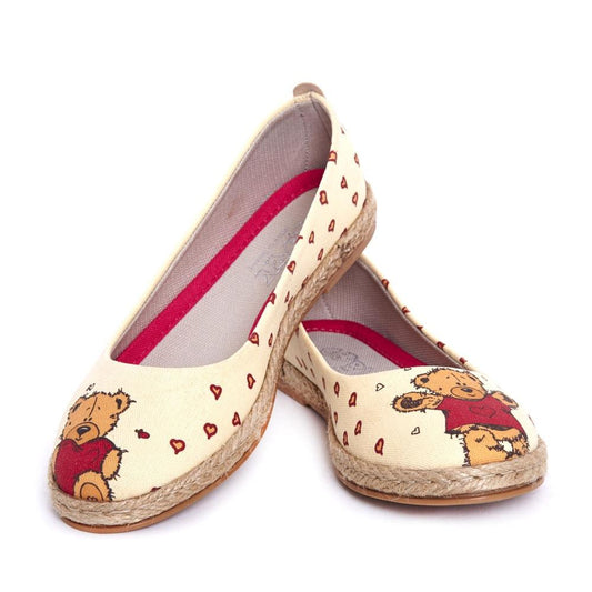 Teddy Bear Ballerinas Shoes FBR1209 (1405805494368)