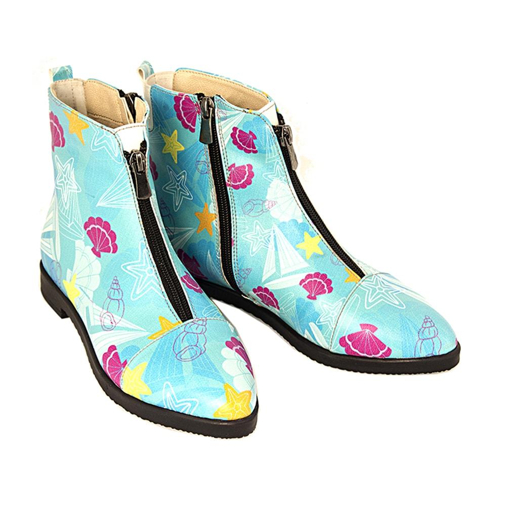 Seashells Ankle Boots FER103 (1405806379104)