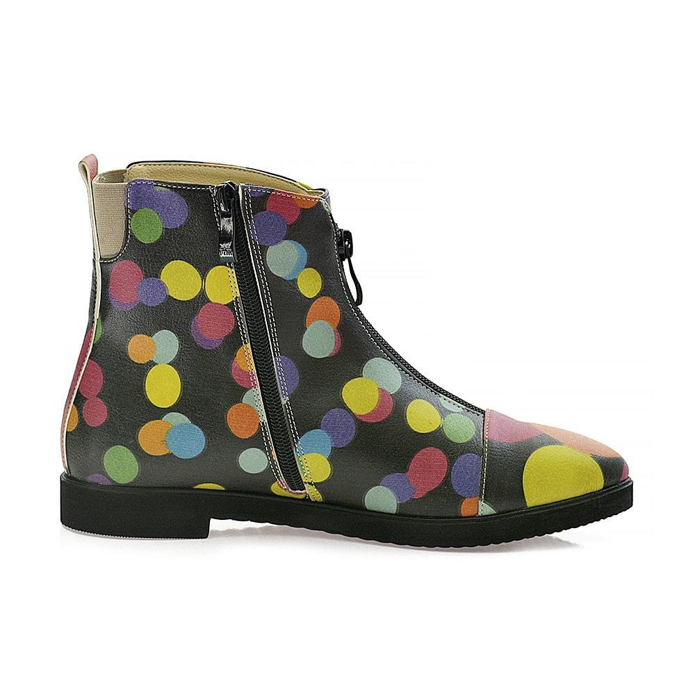 Colored Dots Ankle Boots FER111