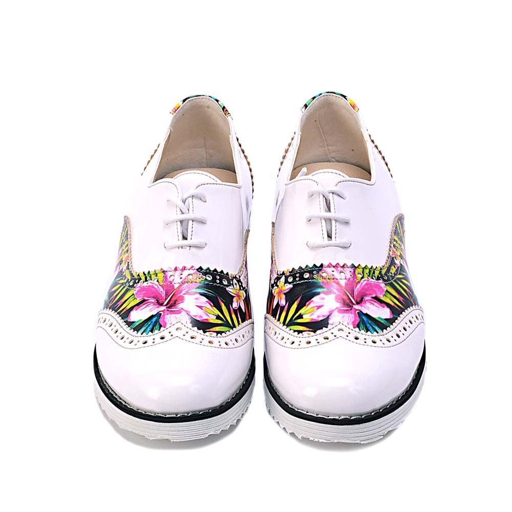 Flowers Oxford Shoes GNG303 - Goby GOBY Oxford Shoes 