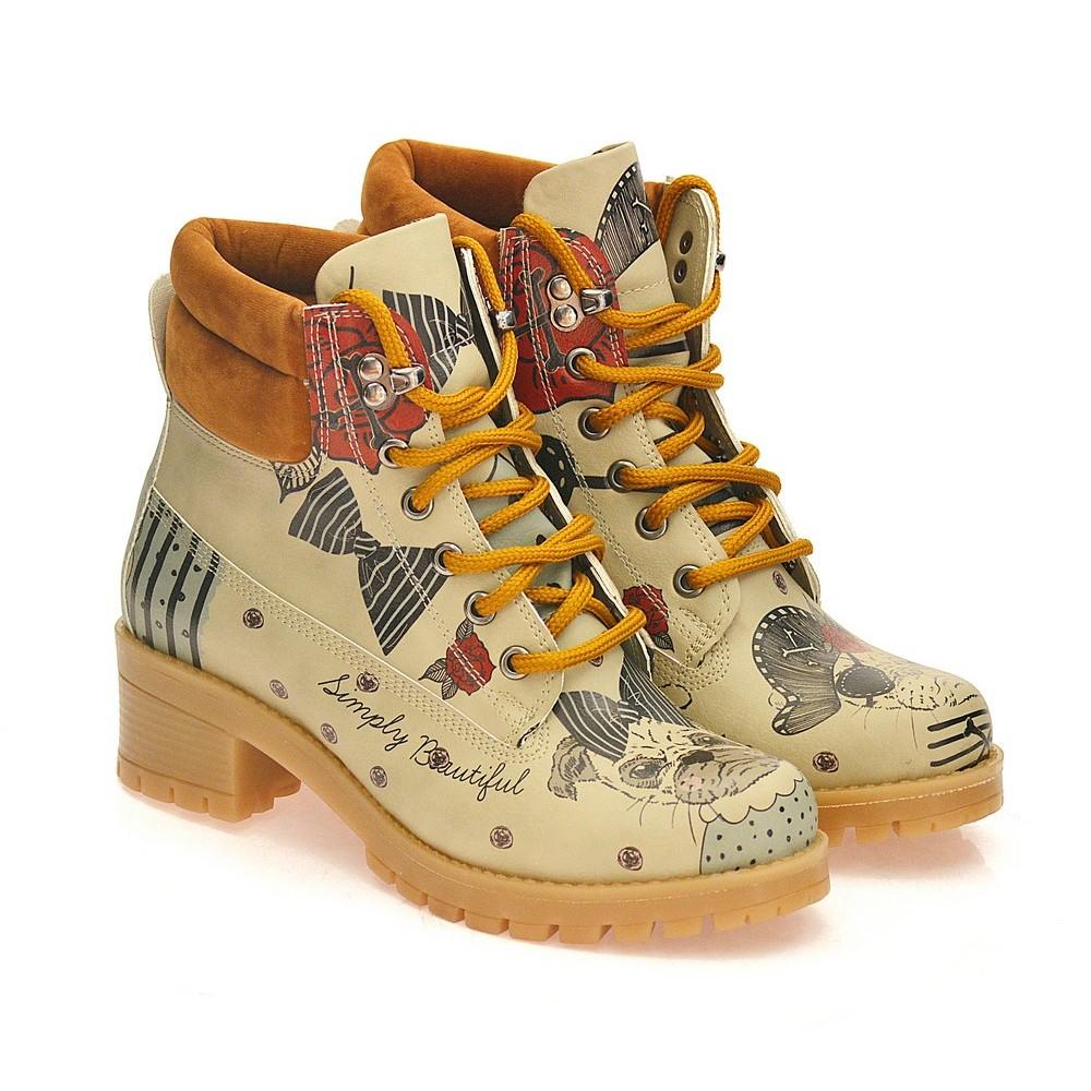 Pirates Love Short Boots KAT107 (1421183451232)