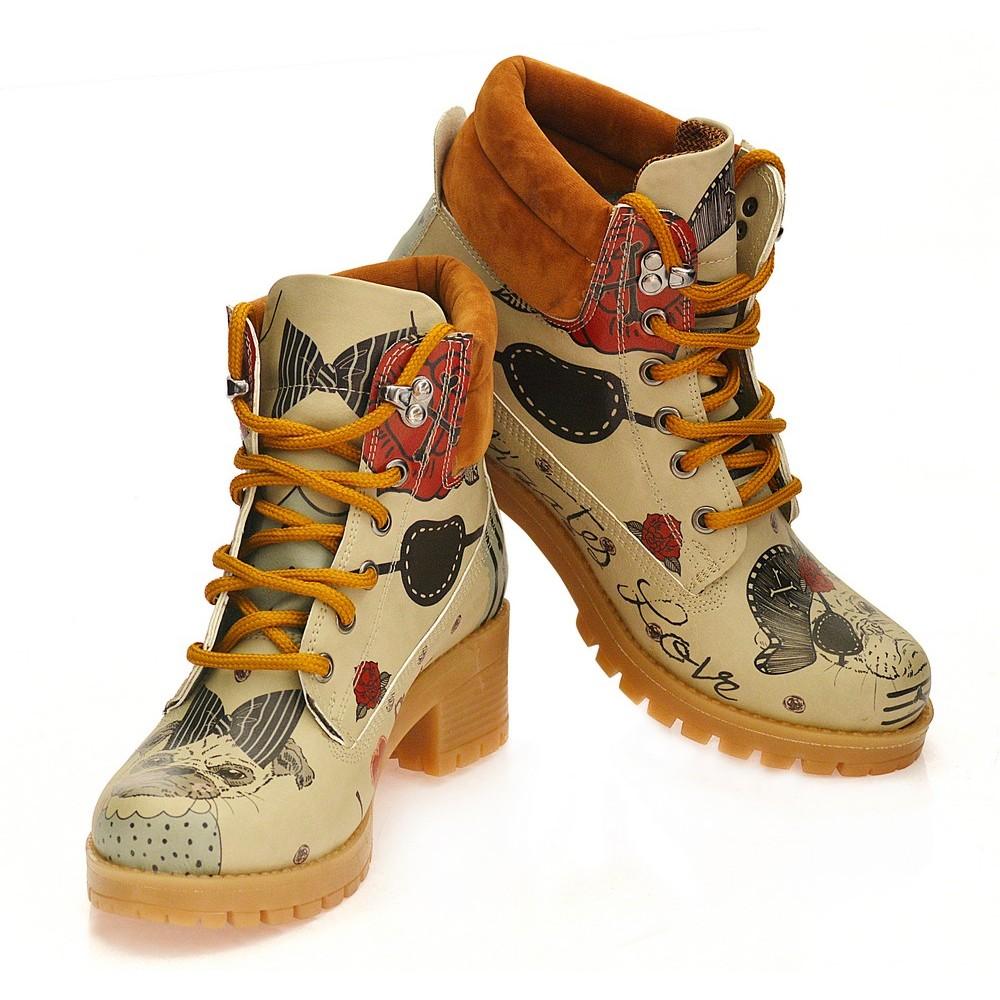 Pirates Love Short Boots KAT107 (1421183451232)