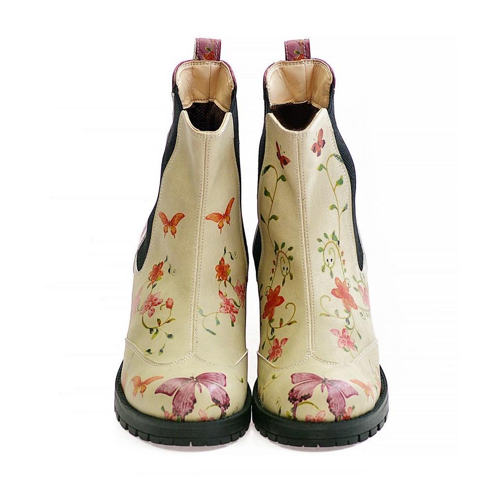 Flowers Short Boots LAS103