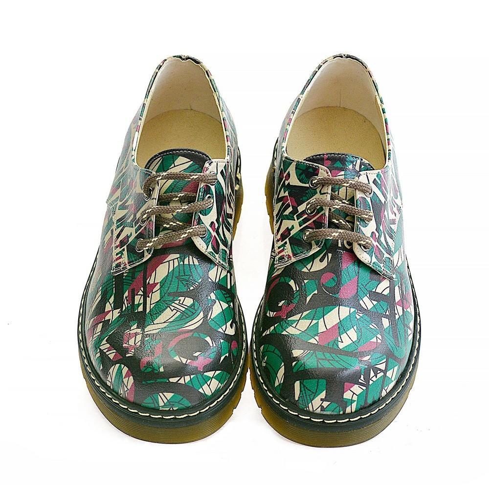 Colored Pattern Oxford Shoes MAX101