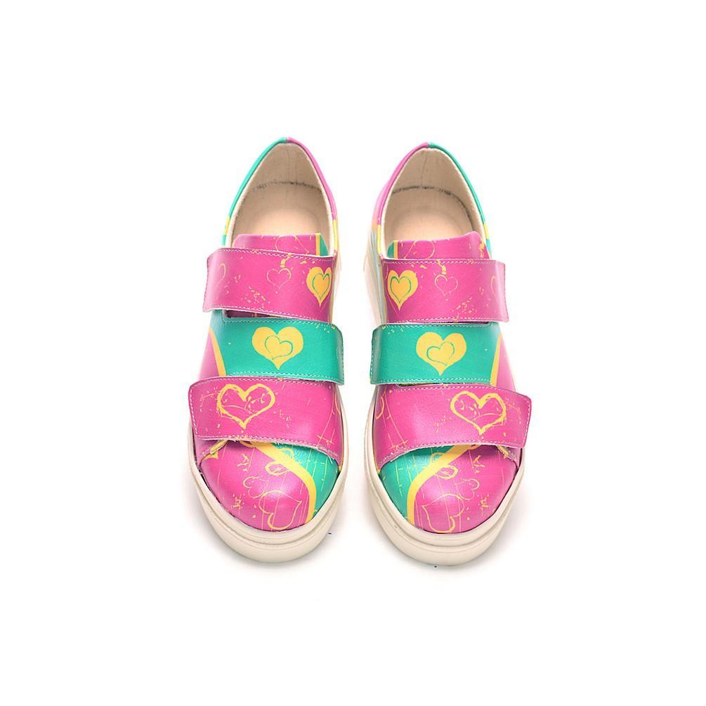 Hearts Slip on Sneakers Shoes NAC108