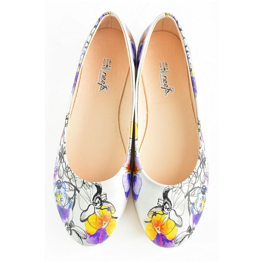 Flowers Ballerinas Shoes NFS1000 - Goby NFS Ballerinas Shoes 