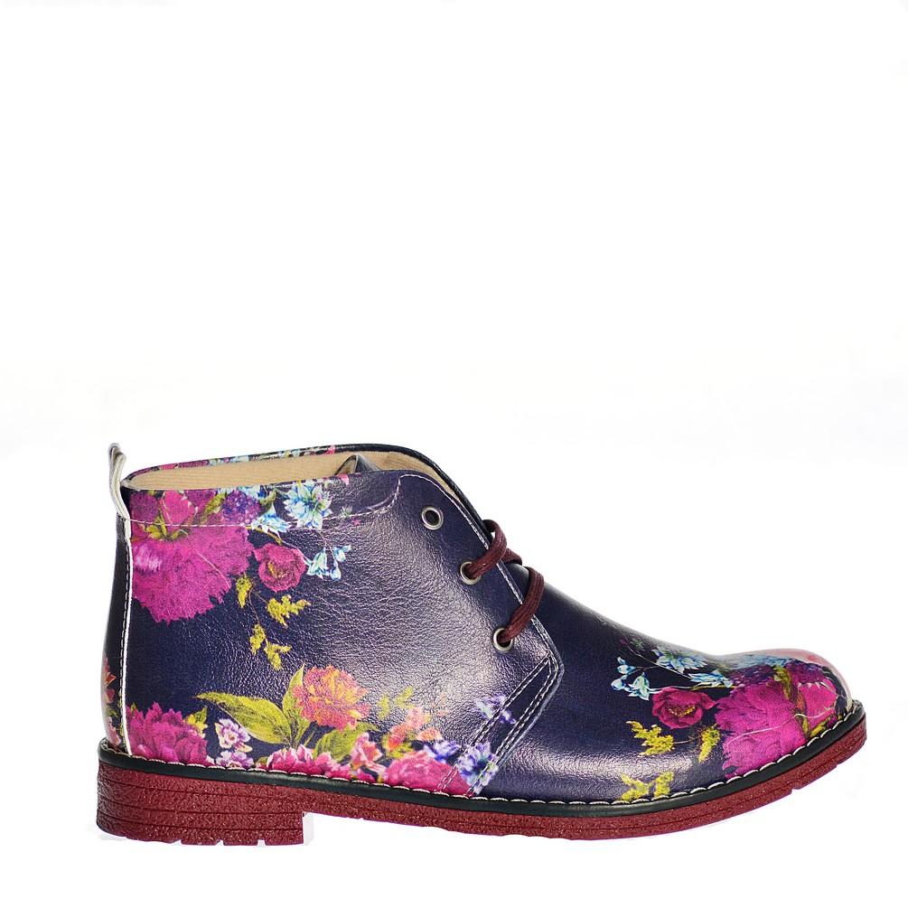 Flowers Ankle Boots NHP108 (770209841248)