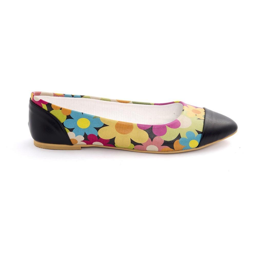 Flowers Ballerinas Shoes NMS106 - Goby NFS Ballerinas Shoes 